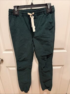 Boys Forest Green Drawstring corduroys